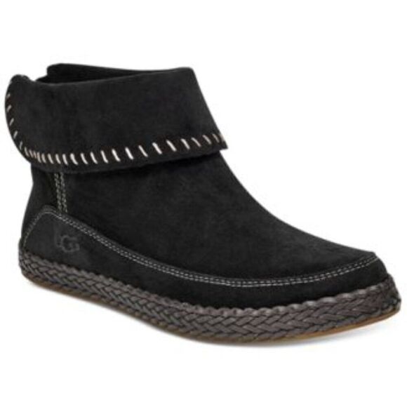 UGG Women's Varney Moccasin Bootie Black 6.5 NWT - Picture 1 of 2